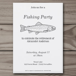 Forellen-Angebot zur Fishing Party Einladung