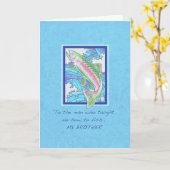 Forellen auf Bruder Geburtstag Karte (Gelbe Blume)