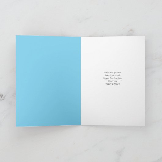 Forellen auf Onkel Geburtstag Karte (Innenseite)