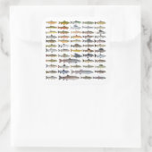 Forellen, Char, Grayling, Hucho und Whitefish Grou Quadratischer Aufkleber (Tasche)