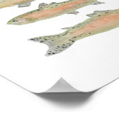Forellen-Druck Poster (Ecke)