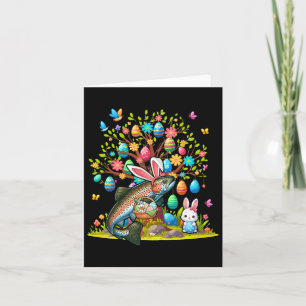 Forellen Fisch Bunny Ostern Eier Süße Baum Kostüm Karte