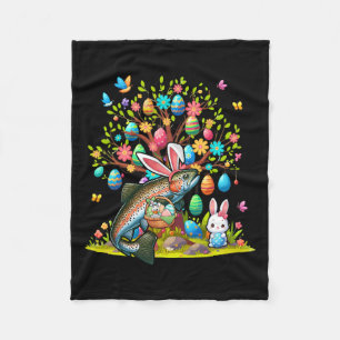 Forellen Fische Bunny Ostereier Niedlich Baumkostü Fleecedecke