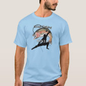 Forellen Fischen Ninja Light Fischen T-Shirt (Vorderseite)