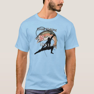 Forellen Fischen Ninja Light Fischen T-Shirt