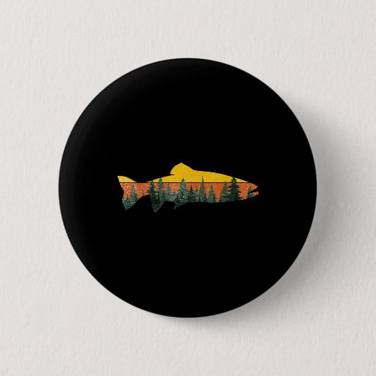 Forellen Fischen Outdoor Forest Nature Wildlife F Button (Vorderseite)