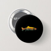 Forellen Fischen Outdoor Forest Nature Wildlife F Button (Vorne & Hinten)