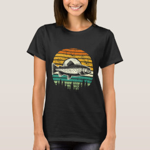 Forellen Fischen Outdoorwald Natur Wildtiere V T-Shirt
