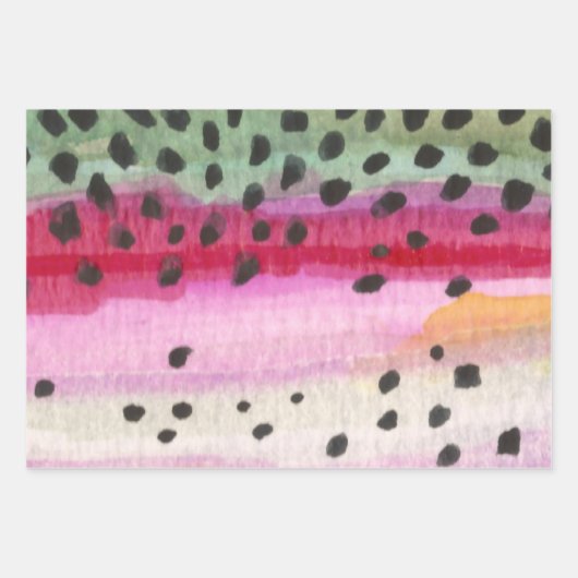 Forellen Fischerei für Fischer Geschenkpapier Set (Vorderseite 2)