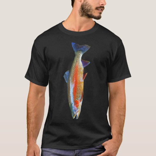Forellen Fischerei Krawatte T-Shirt (Vorderseite)