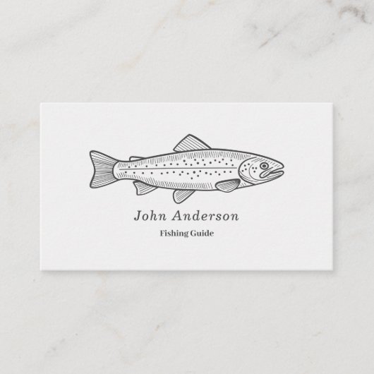Forellen - Fischereileitfaden Visitenkarte (Vorderseite)