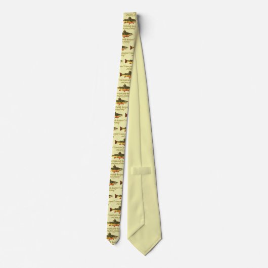 Forellen, Fischquote Izaak Walton Krawatte (Rückseite)