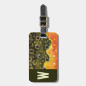 Forellen Fisherman Gepäckanhänger (Vorderseite vertikal)