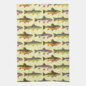 Forellen Fisherman Handtuch (Vertikal)