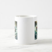 Forellen-Illustration Kaffeetasse (Mittel)