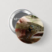 Forellen in Händen Button (Vorne & Hinten)