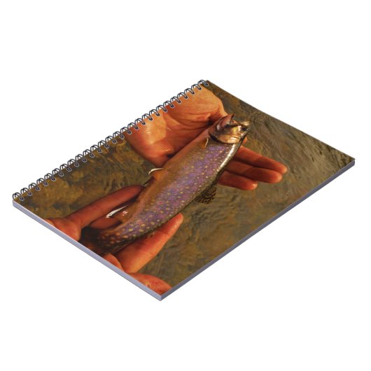 Forellen in Händen Notizblock (Linke Seite)