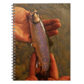 Forellen in Händen Notizblock (Vorderseite)