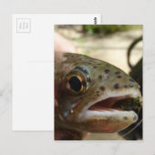 Forellen in Händen Postkarte (Vorne/Hinten)