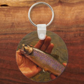 Forellen in Händen Schlüsselanhänger (Vorderseite)