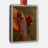 Forellen in Händen Silbernes Ornament (Rechts)