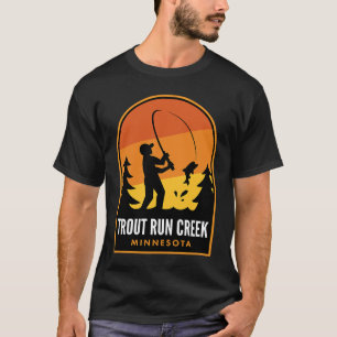 Forellen Lauf Creek Minnesota Fischerei T-Shirt