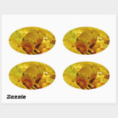 Forellen Ovaler Aufkleber (Blatt)