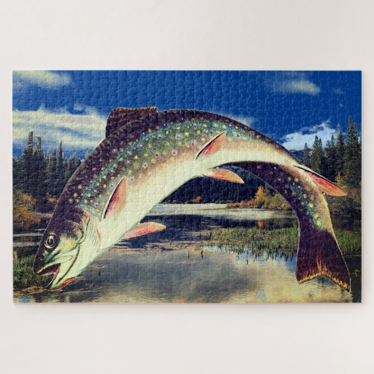 Forellen-Seen-Puzzle Puzzle (Horizontal)
