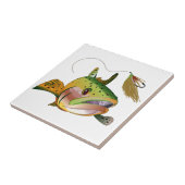 Forellen und Fliegen Fliese (Seite)