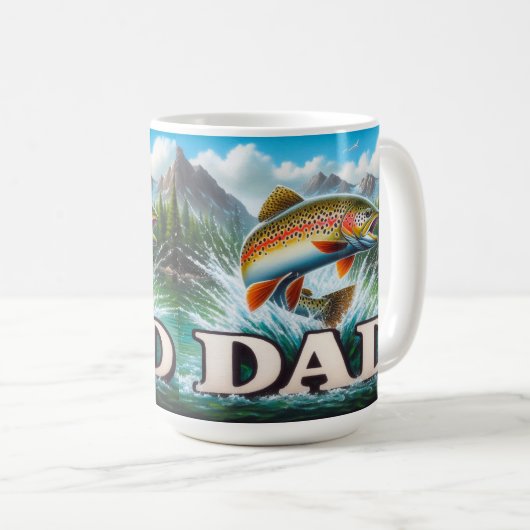 Forellen-Vater Kaffeetasse (VorderseiteRechts)