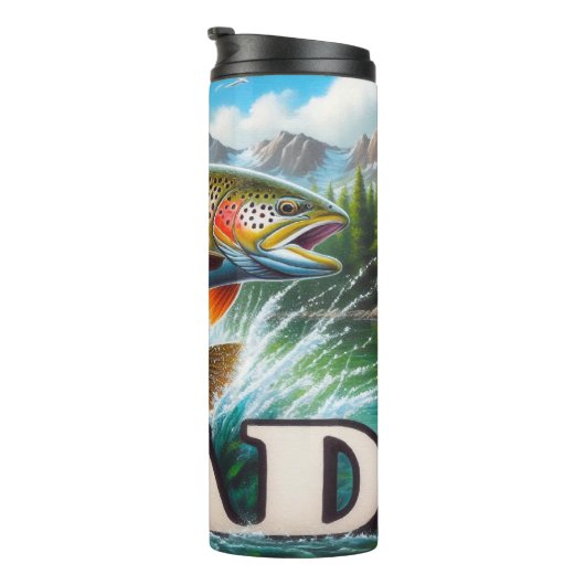 Forellen-Vater Thermosbecher (Nach rechts gedreht)