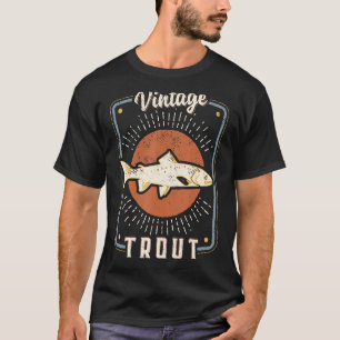 Forellen Vintag Retro Klassische Tierische Liebe T-Shirt