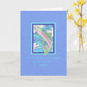 Forellen zum Muttertag der Mama Karte (Gelbe Blume)