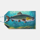 Forellenangeln Geschenkanhänger (Rückseite Horizontal)