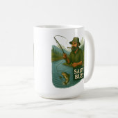 Forellenangeln Salty Buzz Kaffeetasse (VorderseiteRechts)