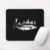 Forellenangler Geschenk Disc Golf Fan Golfer Angle Mousepad (Mit Mouse)