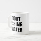 Forellenangler Meister Kaffeetasse (Vorderseite Links)