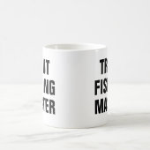 Forellenangler Meister Kaffeetasse (Mittel)