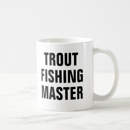 Forellenangler Meister Kaffeetasse (Rechts)