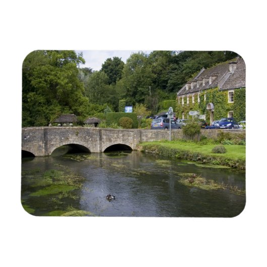 Forellenbach im Dorf Bibury, Magnet (Horizontal)