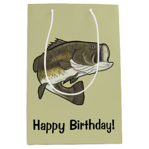 Forellenbarsch-alles Gute zum Geburtstag Mittlere Geschenktüte