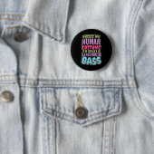 Forellenbarsch-Angler-Kostüm-Geschenk Button (Beispiel)