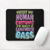 Forellenbarsch-Angler-Kostüm-Geschenk Mousepad (Mit Mouse)