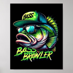 Forellenbarsch-Angler Poster