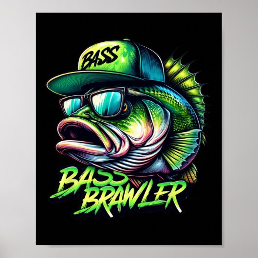 Forellenbarsch-Angler  Poster (Vorne)