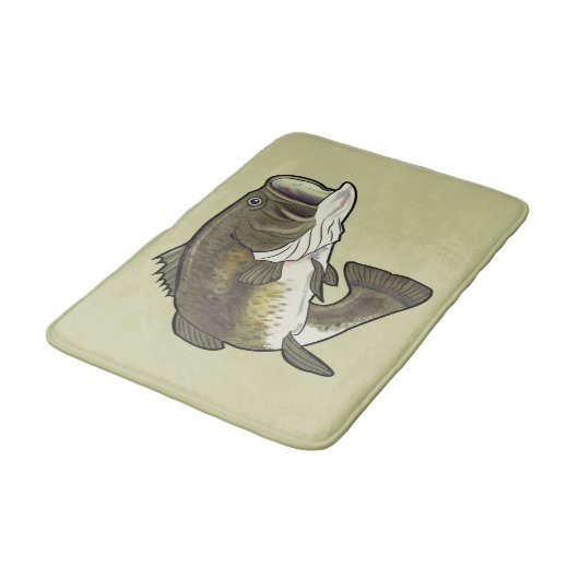 Forellenbarsch Badematte (Schrägansicht)