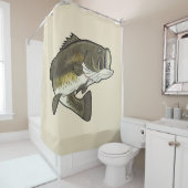 Forellenbarsch Duschvorhang (Beispiel)