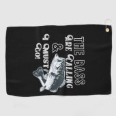 Forellenbarsch-Fischen-Handtuch Golfhandtuch (Horizontal)