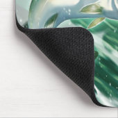 Forellenbarsch-Fischen Mousepad (Ecke)