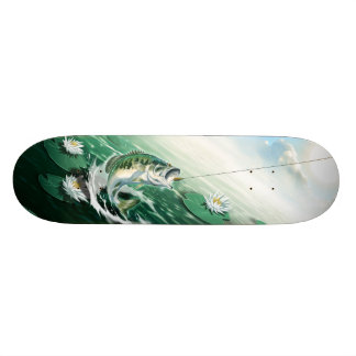 Forellenbarsch-Fischen Skateboard